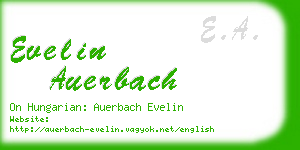 evelin auerbach business card